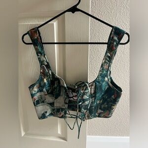 RESERVED Selkie unicorn corset size M EUC